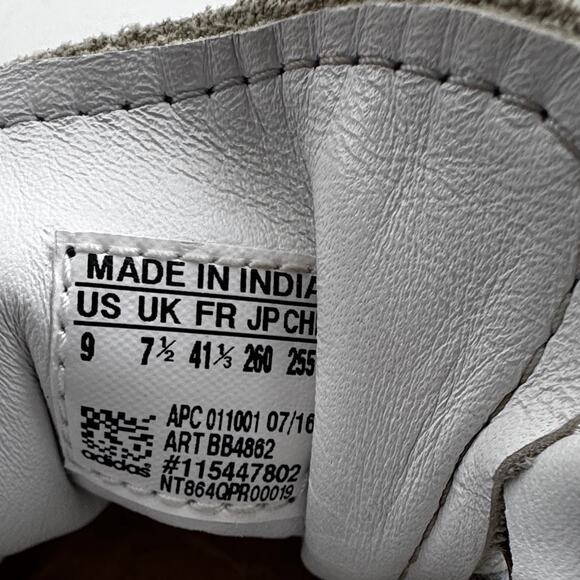 Adidas Stan Smith Textured Snakeskin Streetwear Mid Top Sneakers Men's Size 9 - Picture 9 of 9